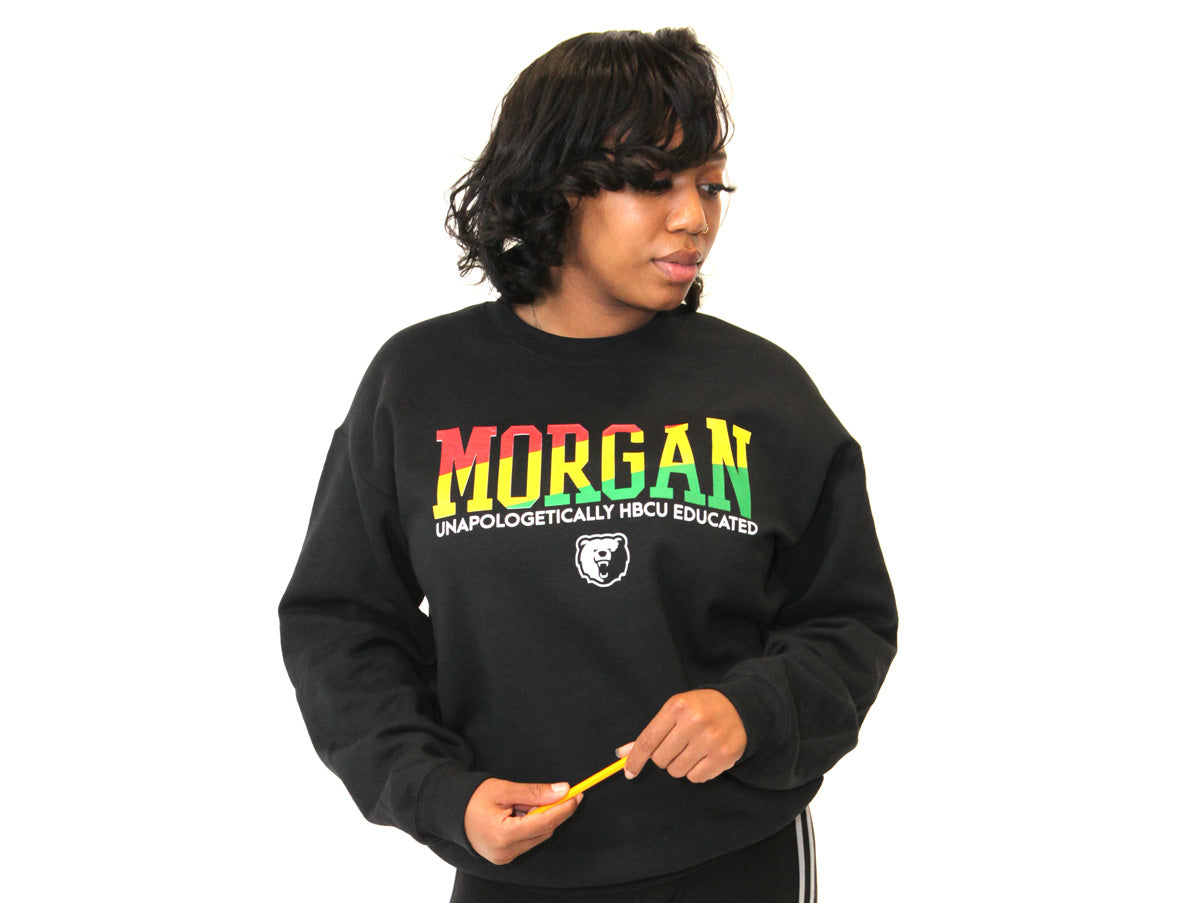 Morgan State | 1892 Rasta Colors Black Unisex Sweatshirt -z-