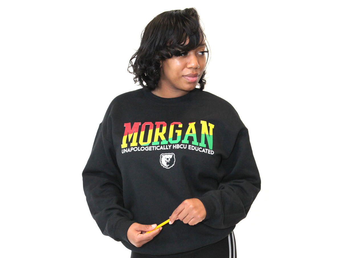 Morgan State | 1892 Rasta Colors Black Unisex Sweatshirt -z-