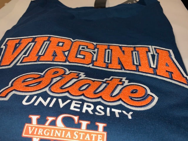 Virginia State  | VSU ARCH | NAVY Ladies Off-the-Shoulders Top