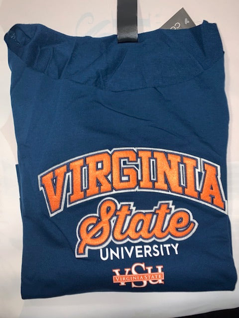 Virginia State  | VSU ARCH | NAVY Ladies Off-the-Shoulders Top