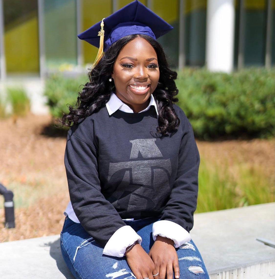 NC A&T AGGIE | Celebrate BHM  | 3D Puff Ink | BLACK Unisex Sweatshirt (DK)