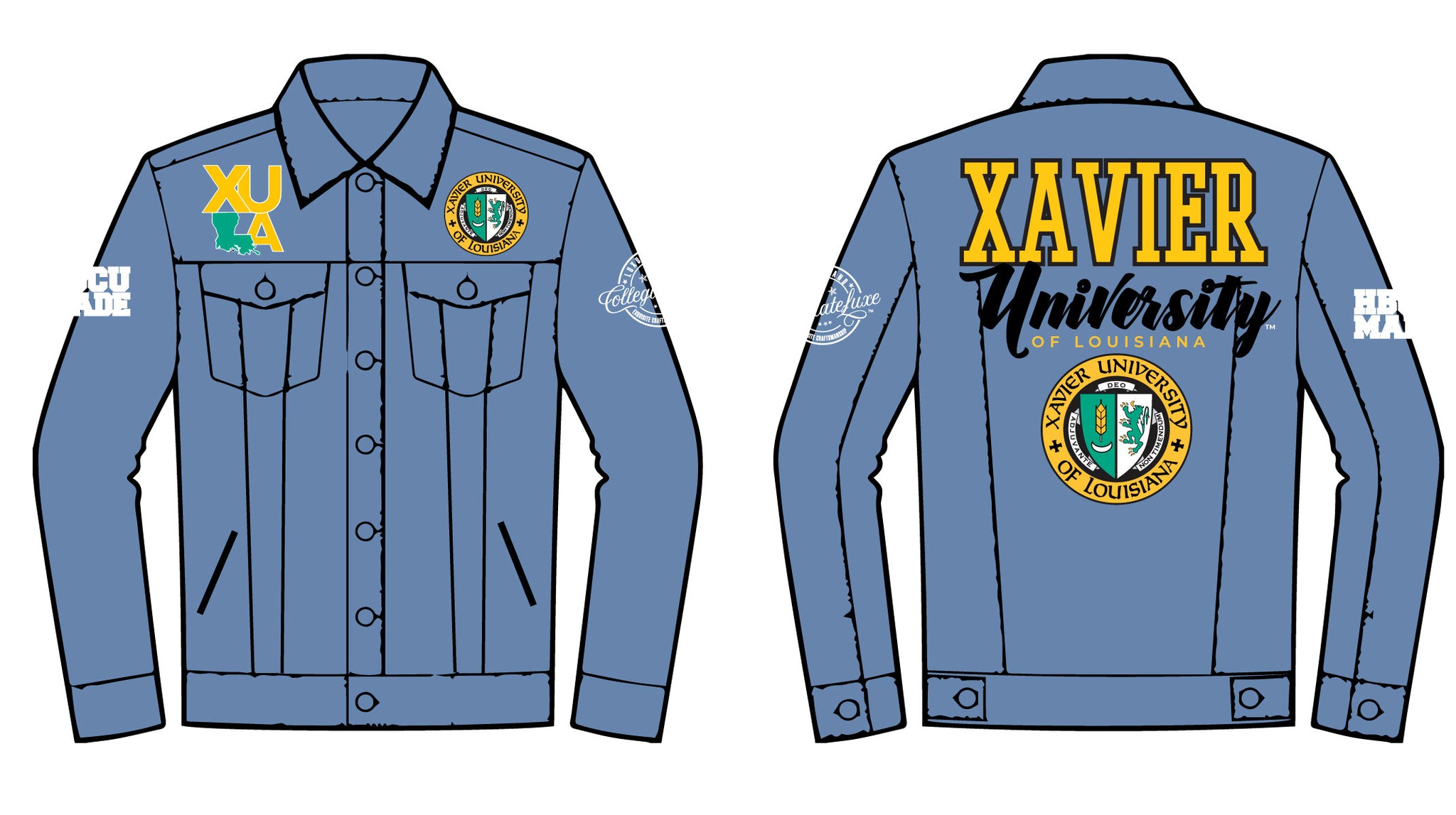 xavier university of louisiana bomber jacket