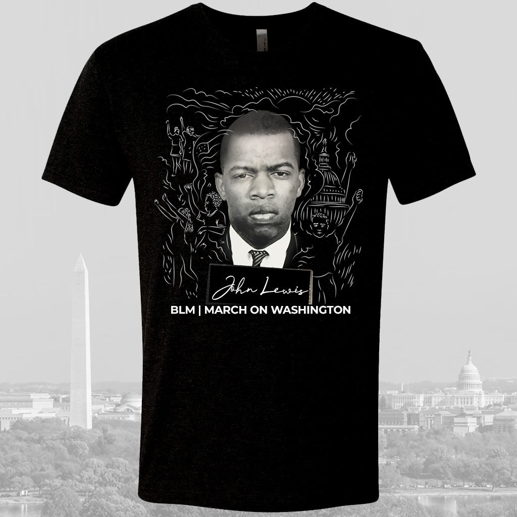 Vintage JOHN LEWIS Black unisex tees