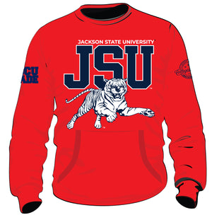 Jackson State | RED TIGERS Chenille Unisex Sweatshirt (a**