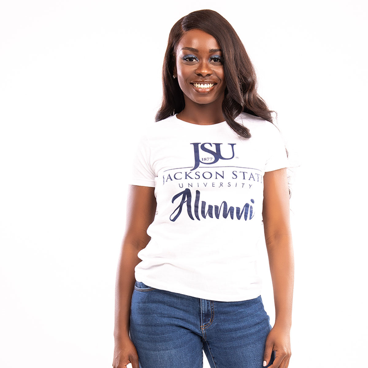 JACKSON ST. | FANCY ALUMNI White Ladies Tees (**)