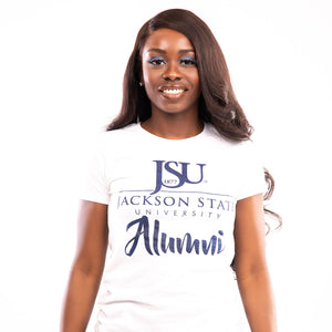 JACKSON ST. | FANCY ALUMNI White Ladies Tees (**)