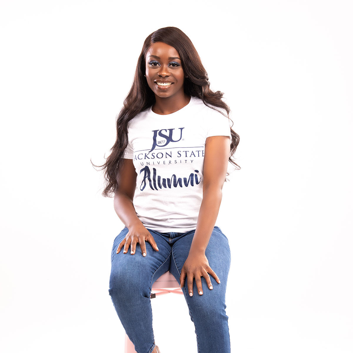 JACKSON ST. | FANCY ALUMNI White Ladies Tees (**)