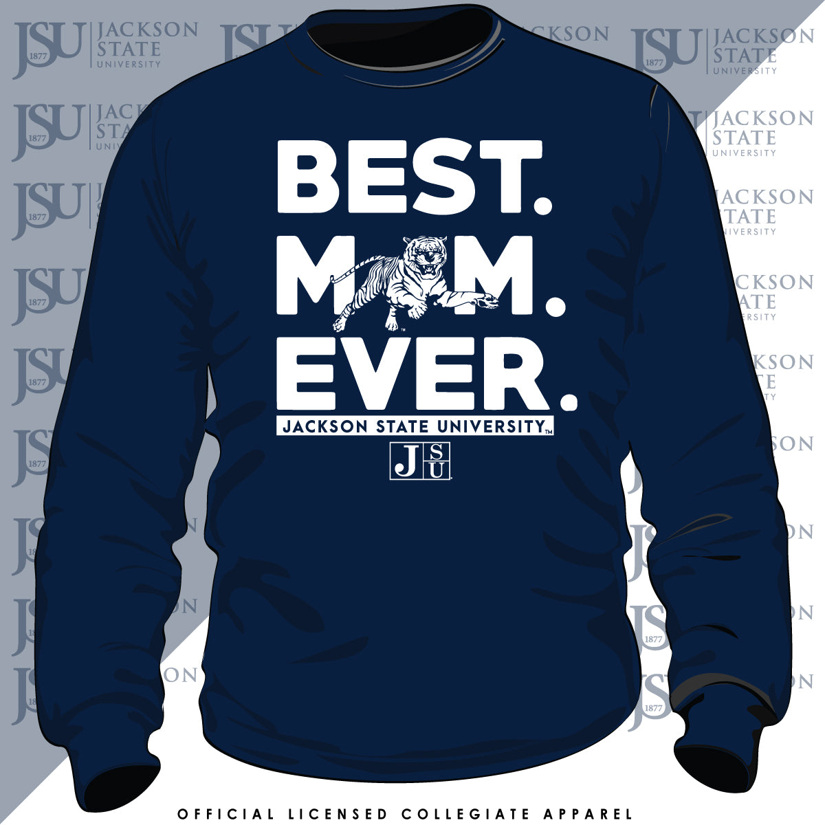 Jackson St. | BEST "MOM" EVER Navy Unisex Tees -Z-