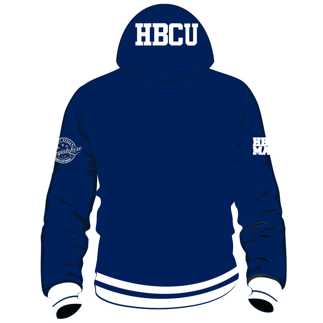Jackson State. HBCU Chenille RED STRIPE | Unisex Hoodie (a**