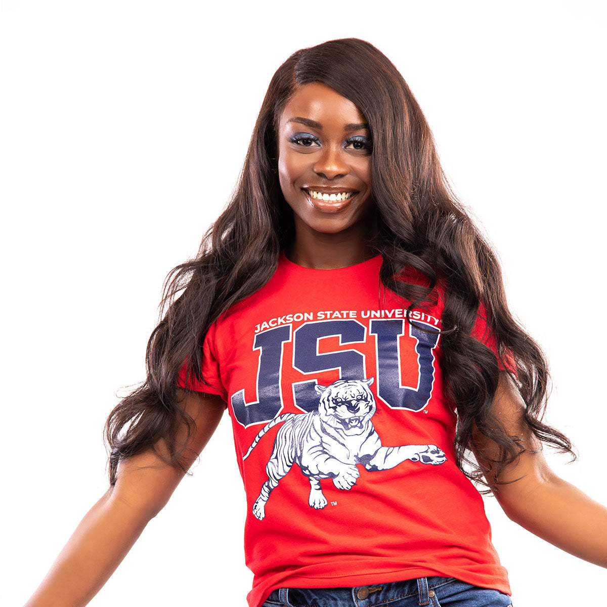 JACKSON ST. | 2021 TIGERS (Print) Red Ladies Tees