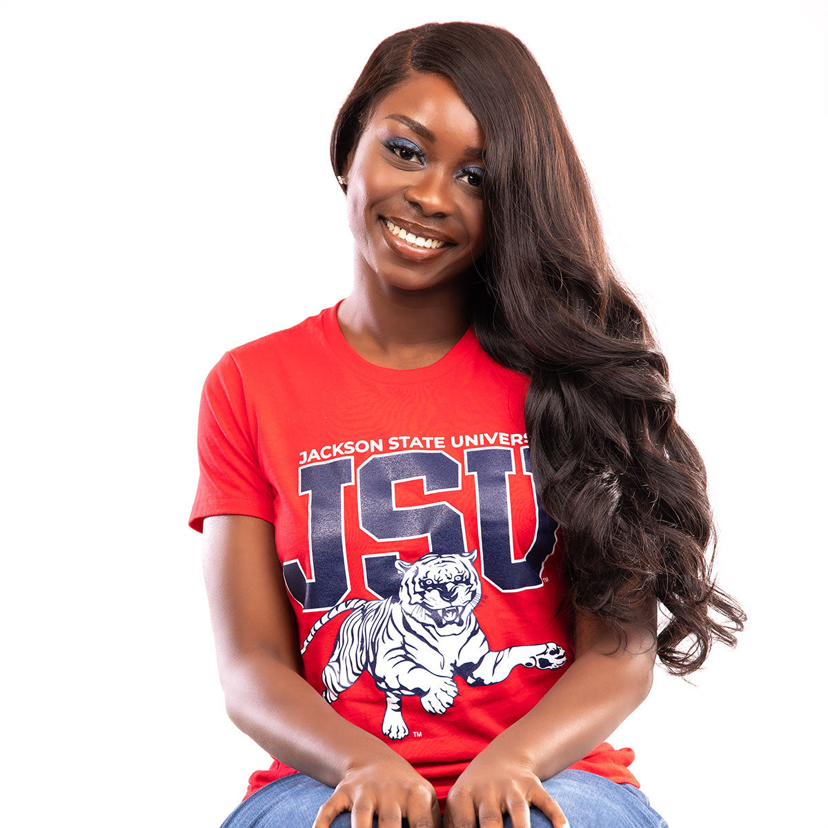 JACKSON ST. | 2021 TIGERS (Print) Red Ladies Tees
