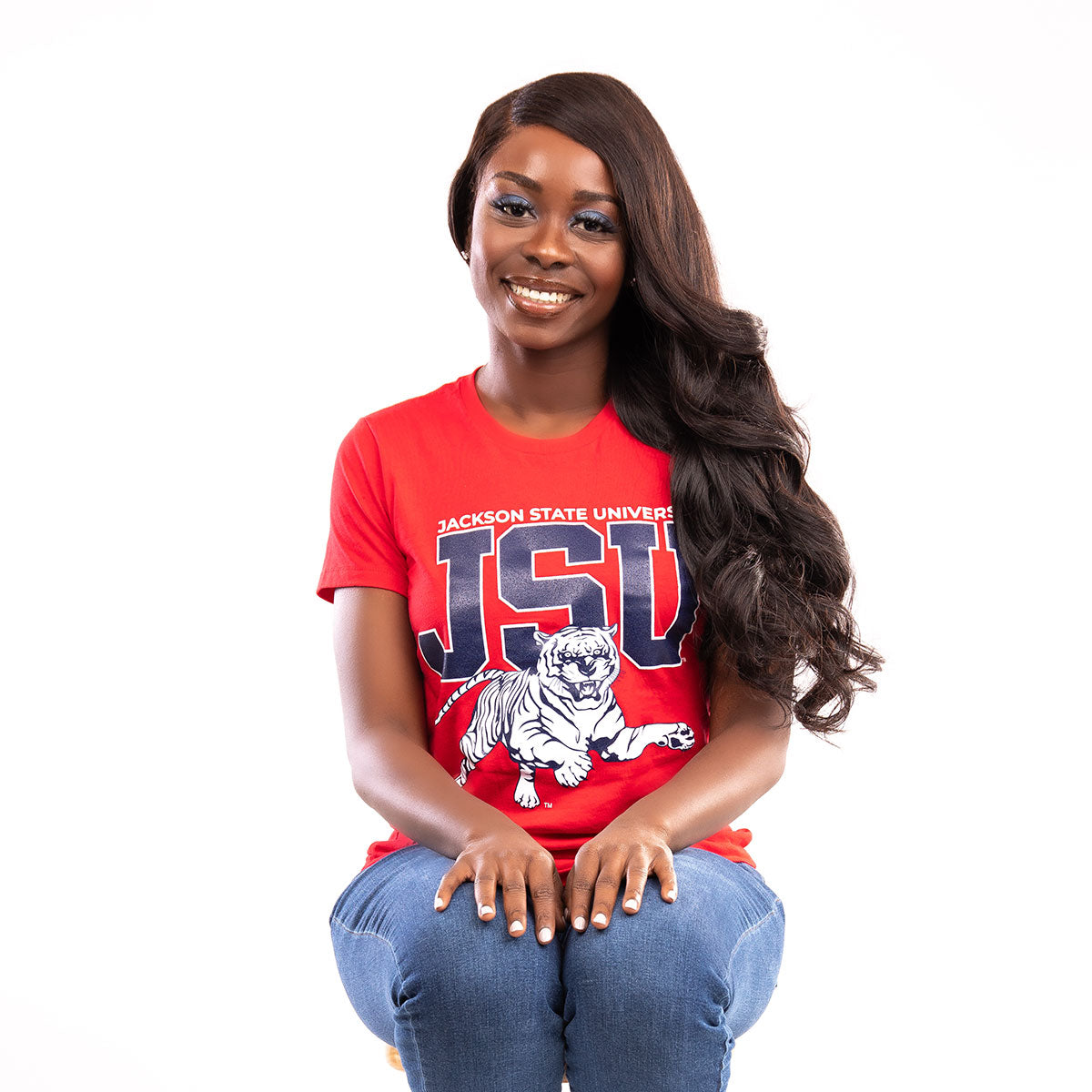 JACKSON ST. | 2021 TIGERS (Print) Red Ladies Tees