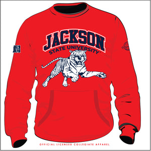 Jackson St. | Vintage (Chenille) ARCH TIGER RED | Unisex Sweatshirt