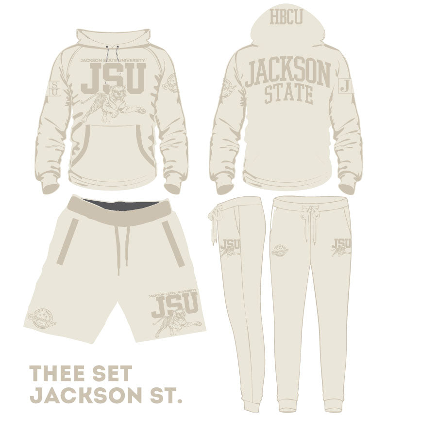 JSTATE  | CREAM (Chenille) |  Hoodie / Jogger / GOAT Shorts