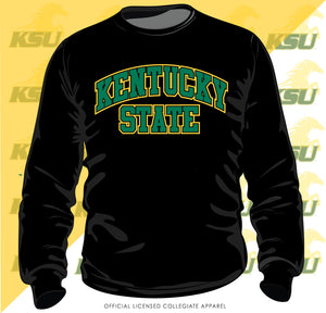 Kentucky State | Univ Arch Black Unisex Sweatshirts (Z)