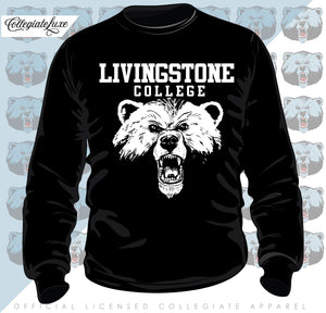 Livingstone |  3D PUFF Black Unisex Sweatshirt (K)