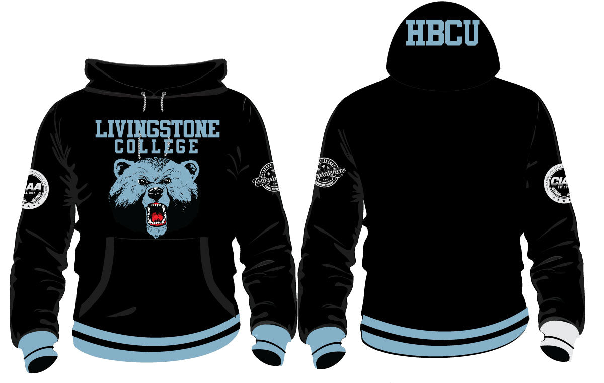 LIVINGSTONE COLLEGE  | HBCU Chenille Unisex Hoodie (aja)