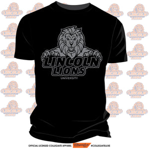 LINCOLN |  BHM 3D PUFF Black unisex Tees (z)