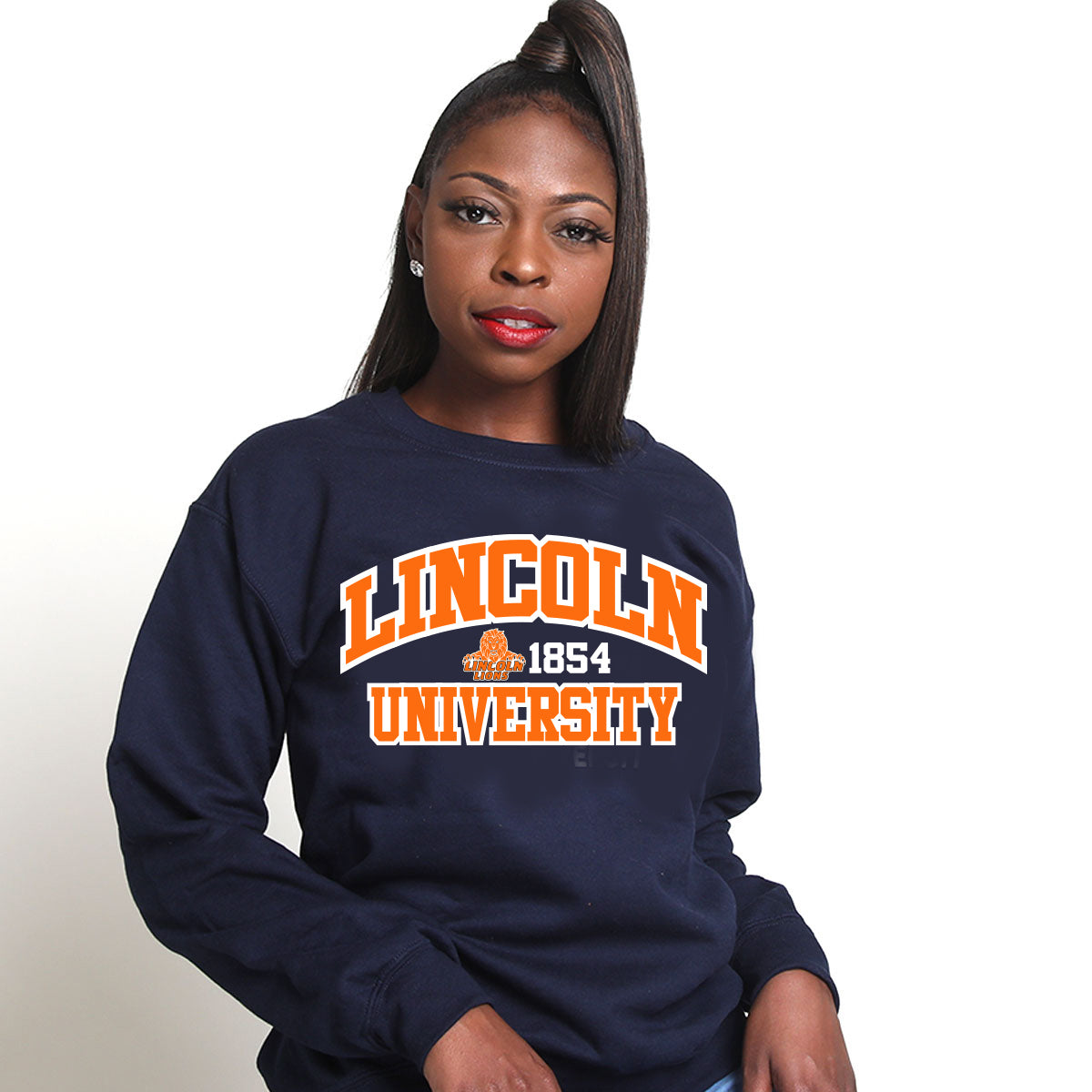 Bucktee Louisville Love Sweatshirt (Style: Z65 Crewneck Pullover Sweatshirt, Color: Navy, Size: 5XL)