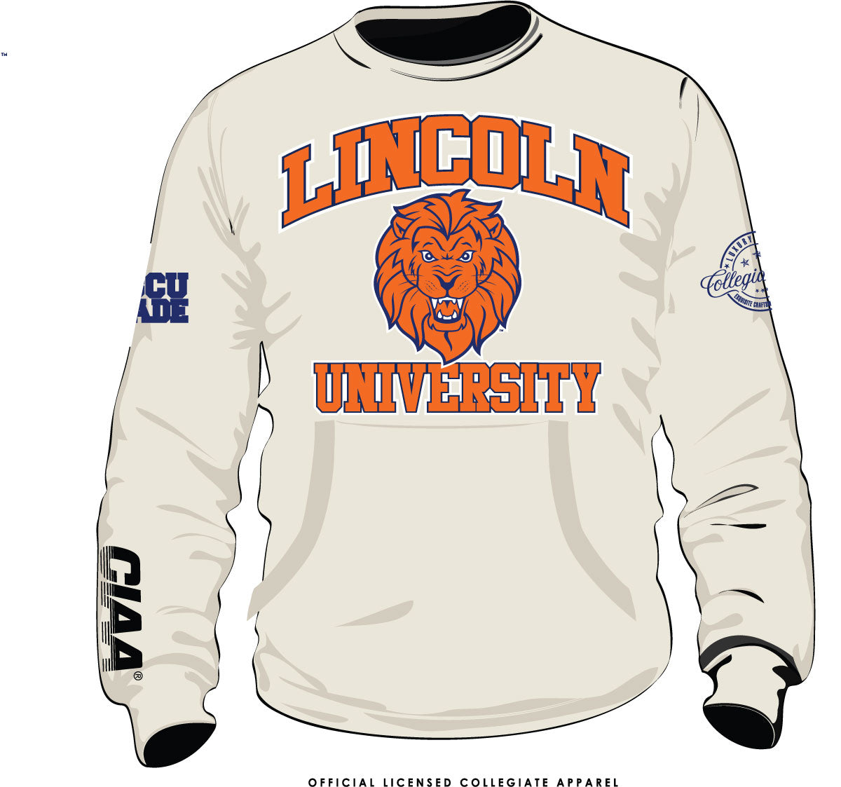 LINCOLN PA CIAA CREAM Chenille Sweatshirt - CollegiateLuxe.