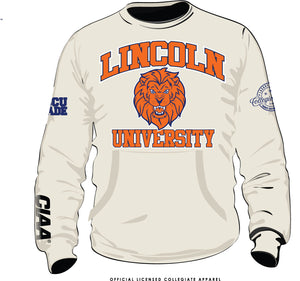LINCOLN PA CIAA CREAM Chenille Sweatshirt - CollegiateLuxe.