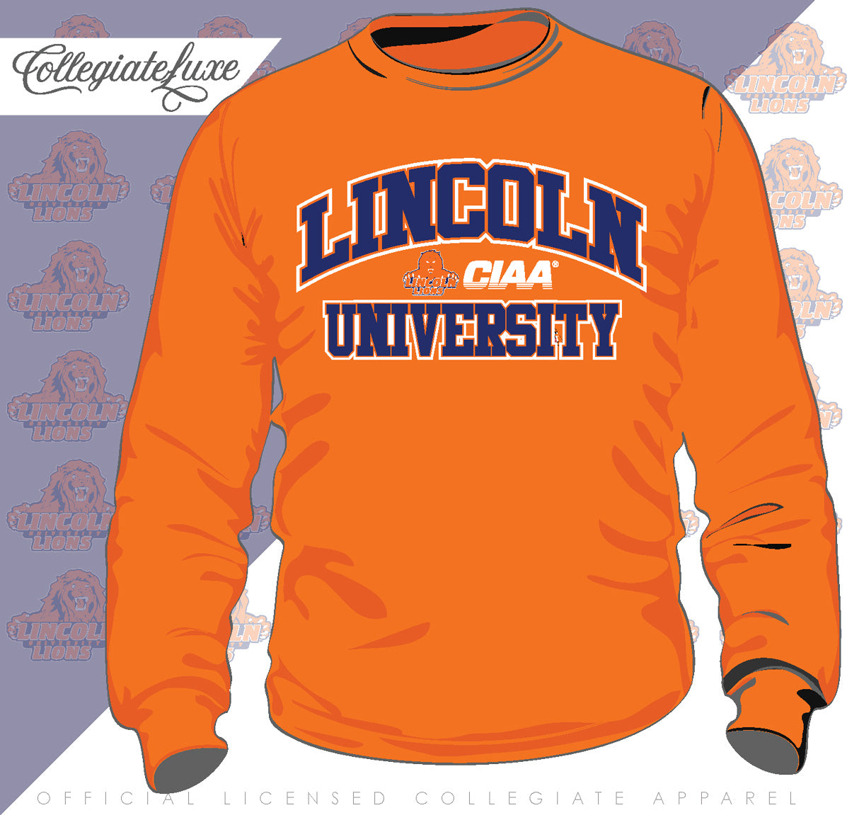LINCOLN | Univ. ARCH | Orange Unisex Sweatshirt