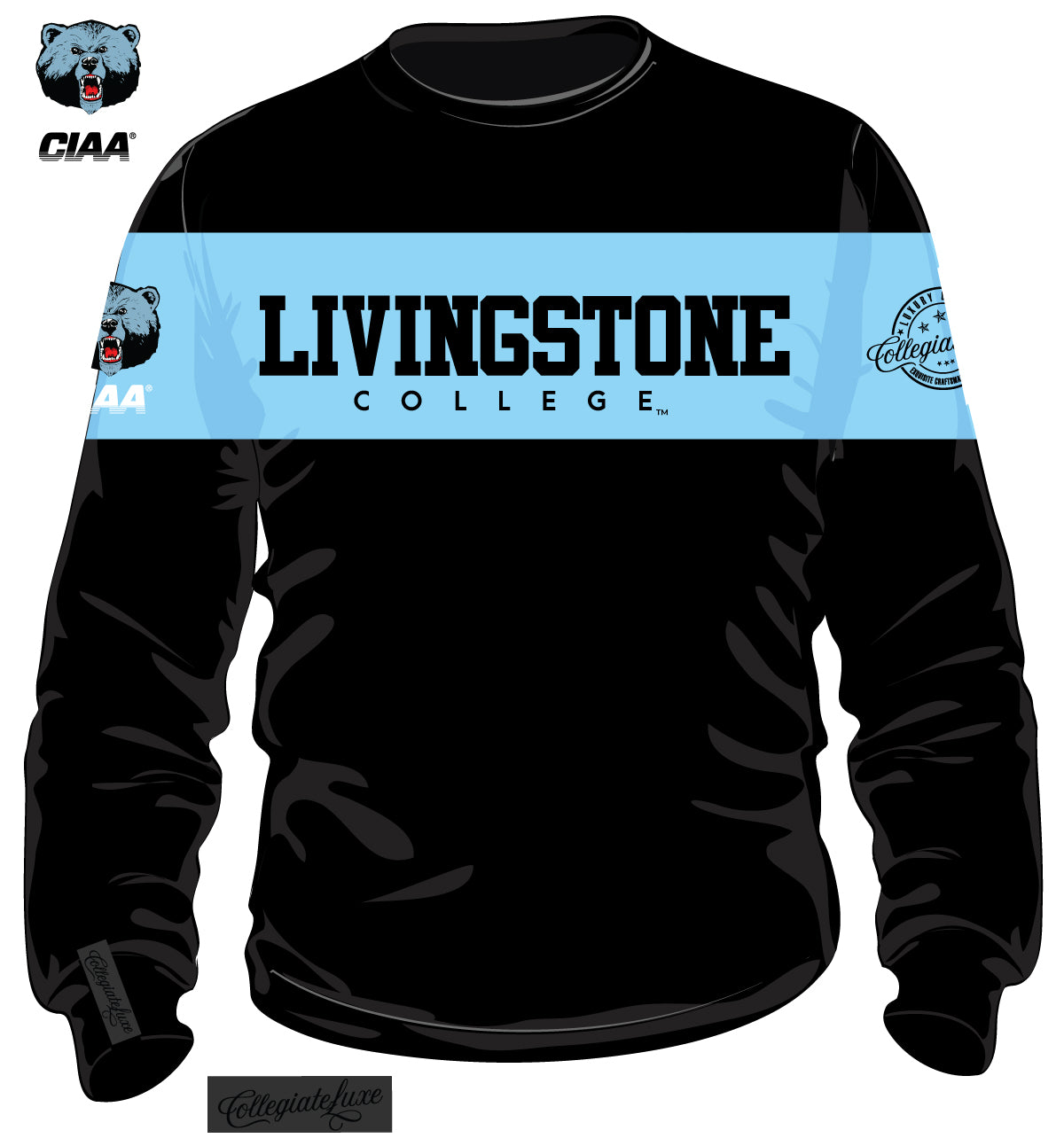 Livingstone. | 2 TONE ( Chenille & Embroidery  ) UNISEX SWEATSHIRT