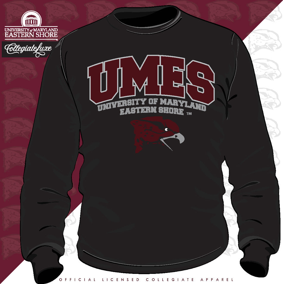 UMES | Univ. ARCH Logo Black Unisex Sweatshirts -Z-