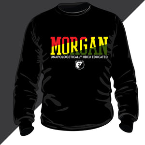 Morgan State | 1892 Rasta Colors Black Unisex Sweatshirt -z-