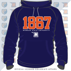 Morgan State | Est. 1867 Navy Unisex Hoodie (**)