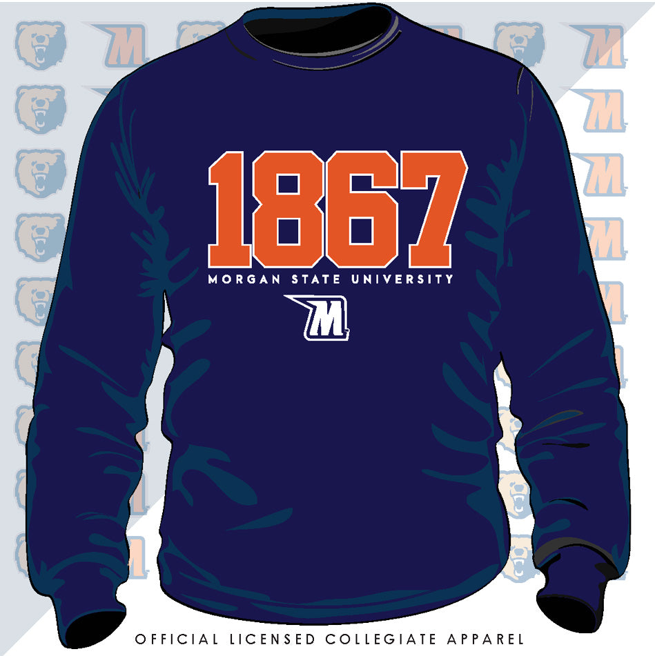 Morgan State | Est. 1867 Navy Unisex Sweatshirt (**)