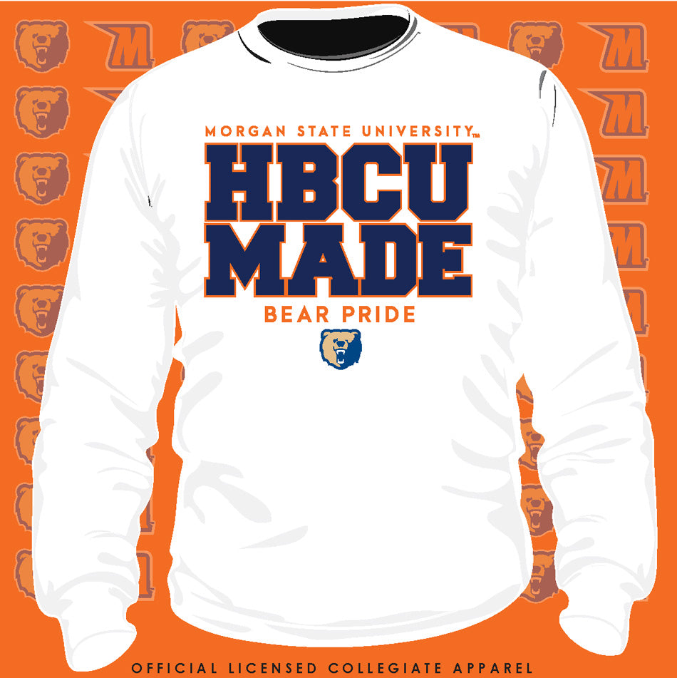 Morgan State | HBCU MADE | White Unisex Sweatshirts -Z-