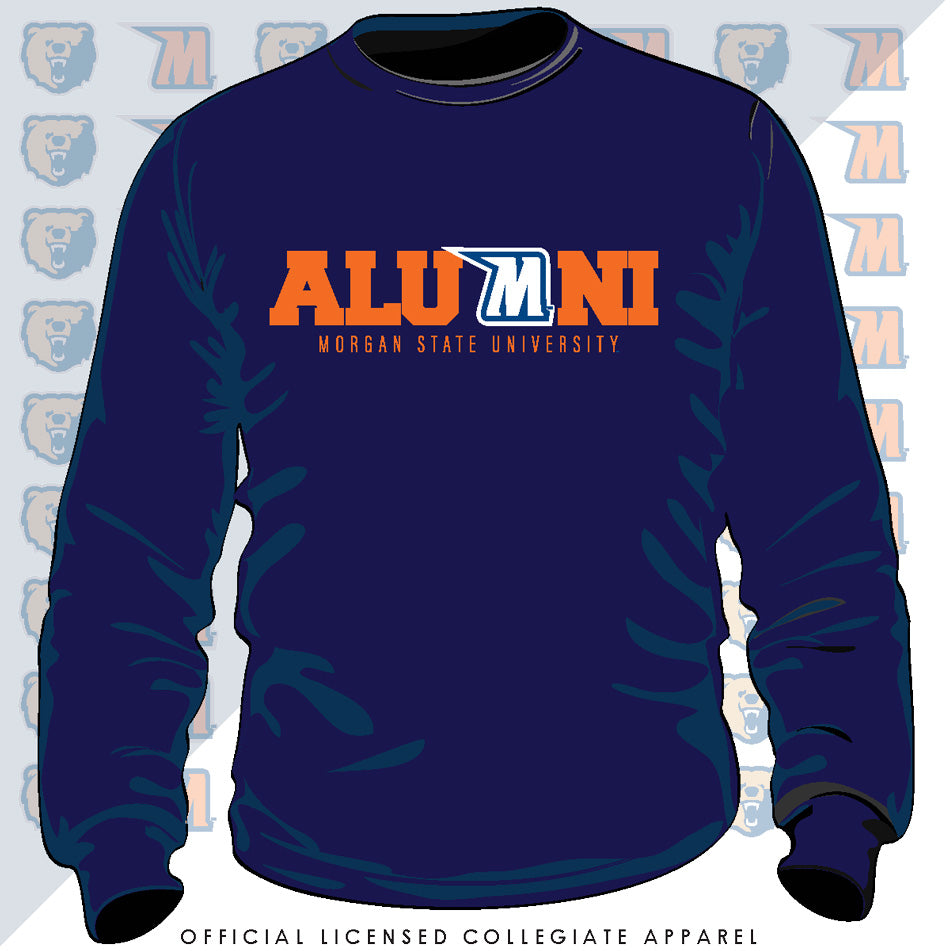 Morgan State | M-LOGO ALUMNI Navy Unisex Sweatshirt (z)