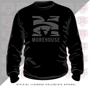 MOREHOUSE | Celebrate BHM  | 3D Puff INK ALL Black Unisex Sweatshirt (z)