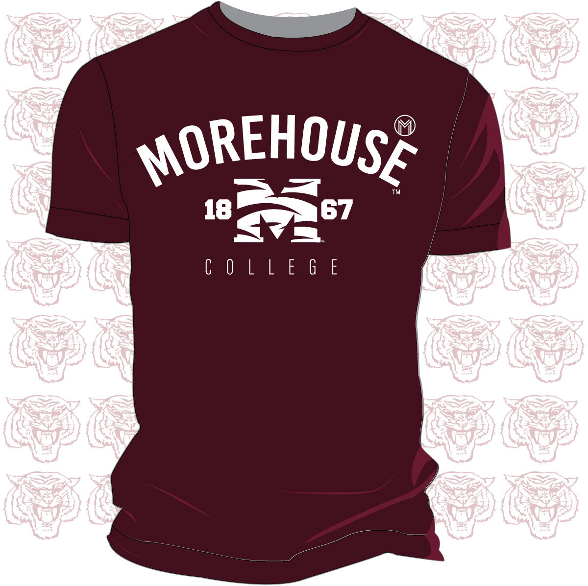 MOREHOUSE | M - LOGO Maroon Unisex Tees (Z)