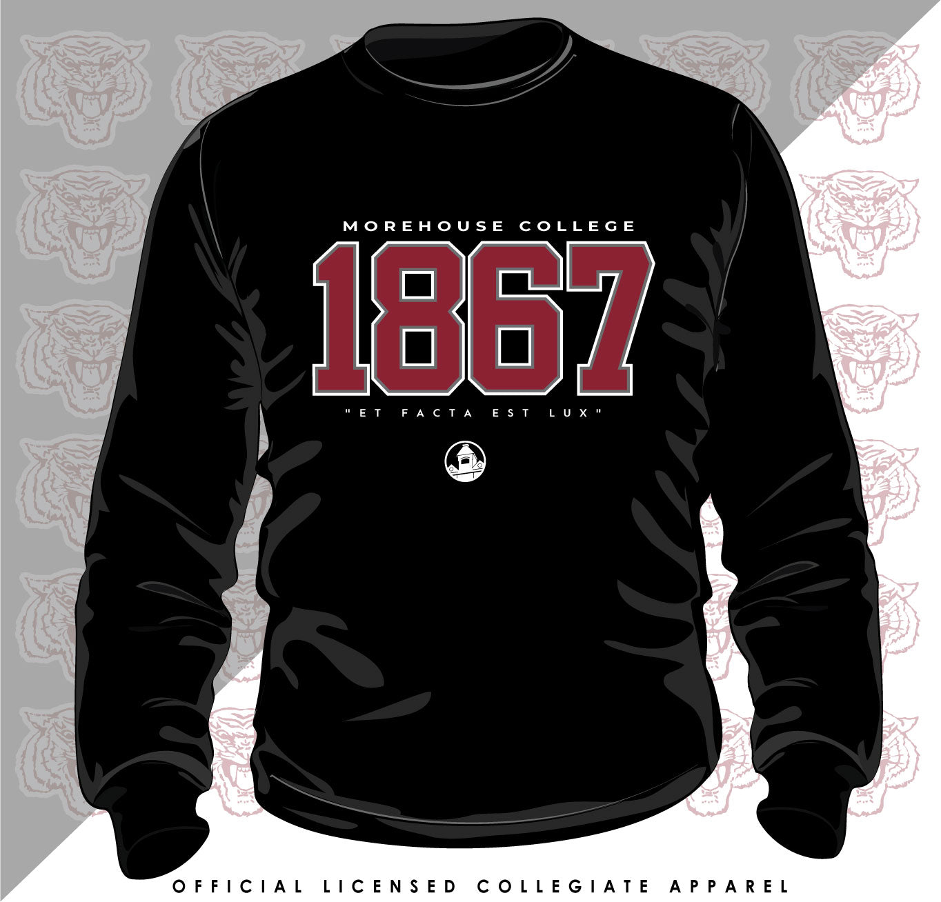 MOREHOUSE | EST 1867 Black Unisex Sweatshirt (Z)