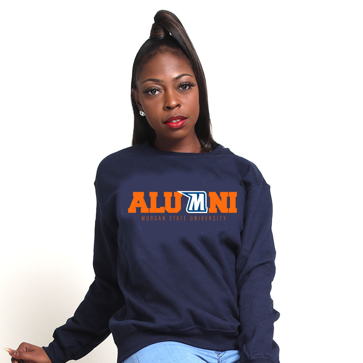 Morgan State | M-LOGO ALUMNI Navy Unisex Sweatshirt (z)