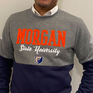 Morgan State | THE GRAD | GRAY & NAVY Unisex Sweatshirt