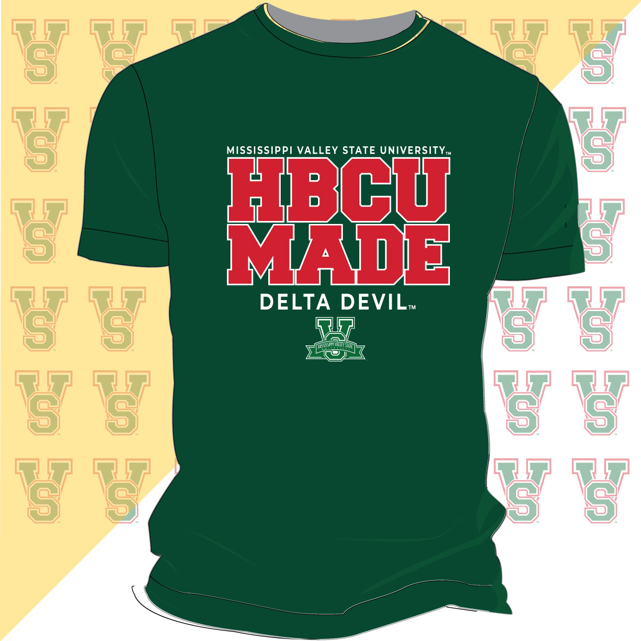 MVSU | HBCU MADE GREEN Unisex Tees (n)