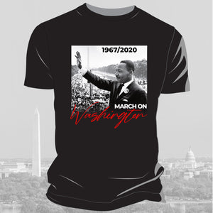 MARCH ON WASHINGTON | Black unisex tees