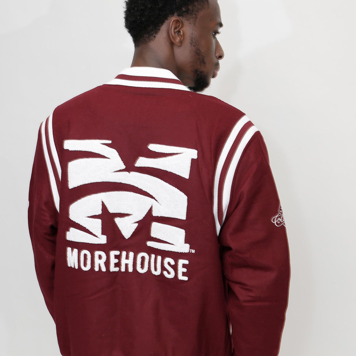 MOREHOUSE  | VARSITY JACKET  MAROON UNISEX