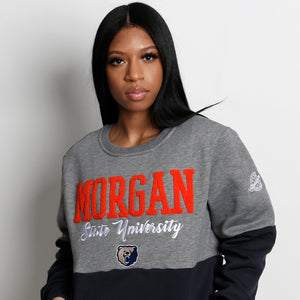 Morgan State | THE GRAD | GRAY & NAVY Unisex Sweatshirt