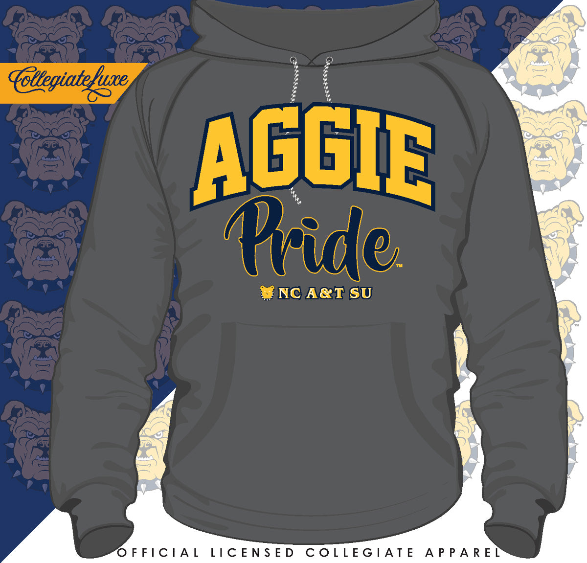 NC A&T AGGIES | PRIDE ARCH Unisex Hoodies (DK'N)