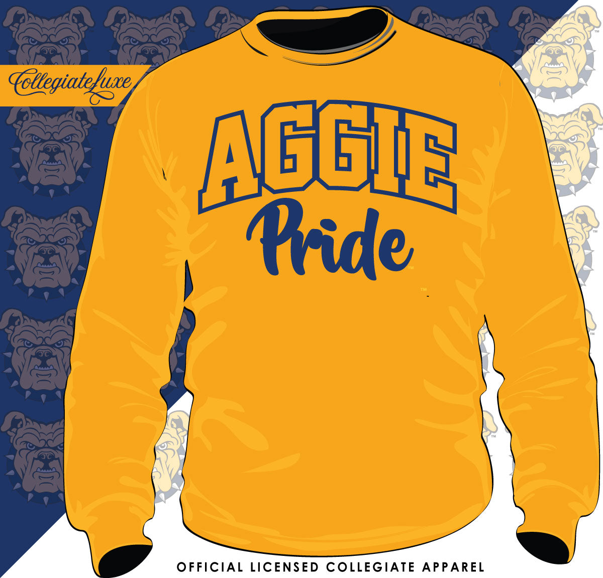 NC A&T AGGIE | Vintage PRIDE ARCH Unisex Sweatshirt (Z)