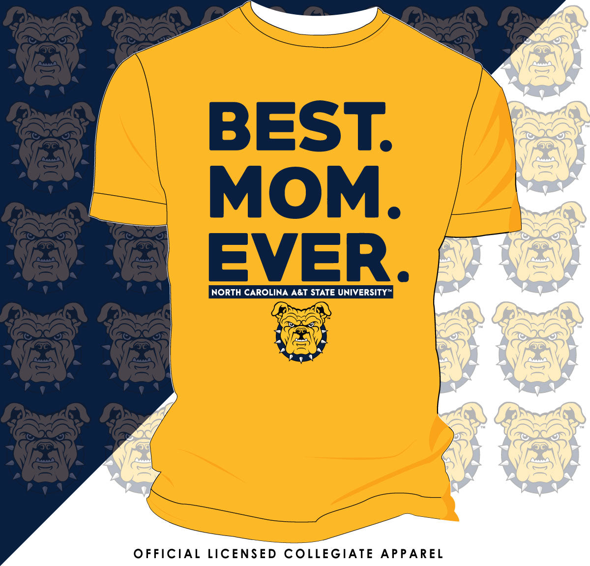 NC A&T AGGIES | Best "MOM" Ever Unisex Tees (z)