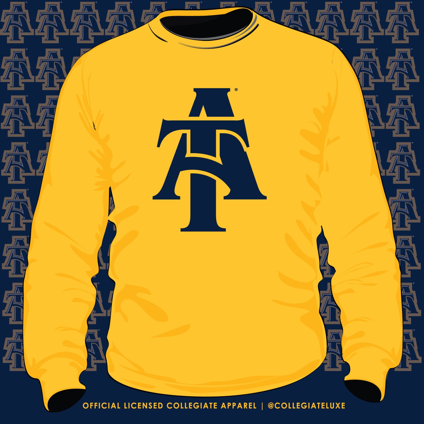 NC A&T AGGIE |  Celebrate BHM | GOLD Unisex Sweatshirt (Z)