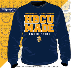 NC A&T AGGIES | HBCU MADE Unisex Sweatshirt (DK'N)