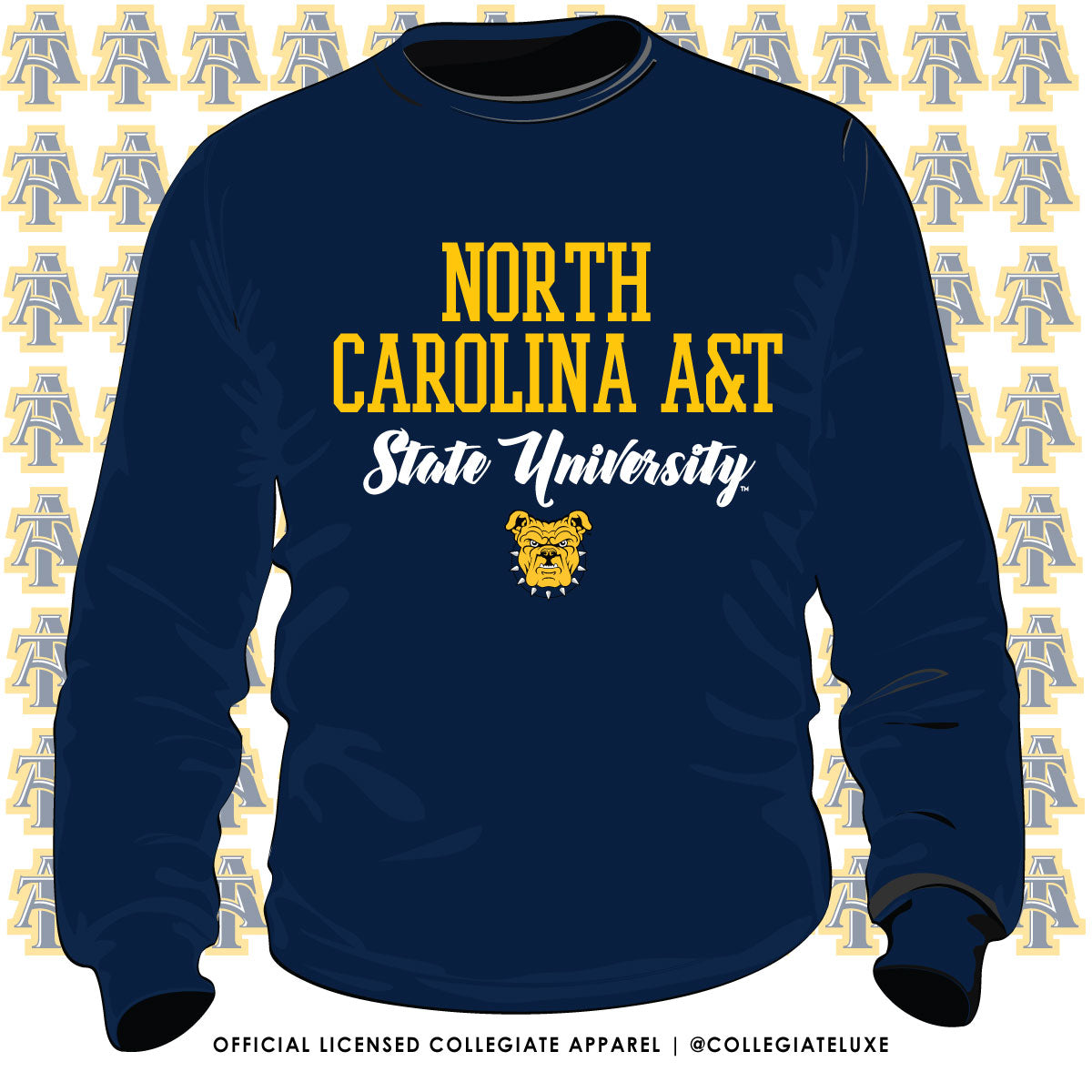 NC A&T AGGIE | 2020 Univ. Navy Unisex Sweatshirt (DK)