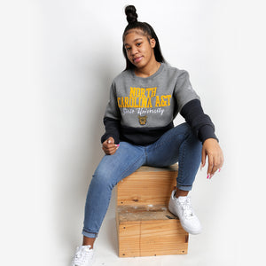 NC A&T AGGIE | THE GRAD | GRAY & NAVY UNISEX SWEATSHIRT -aja