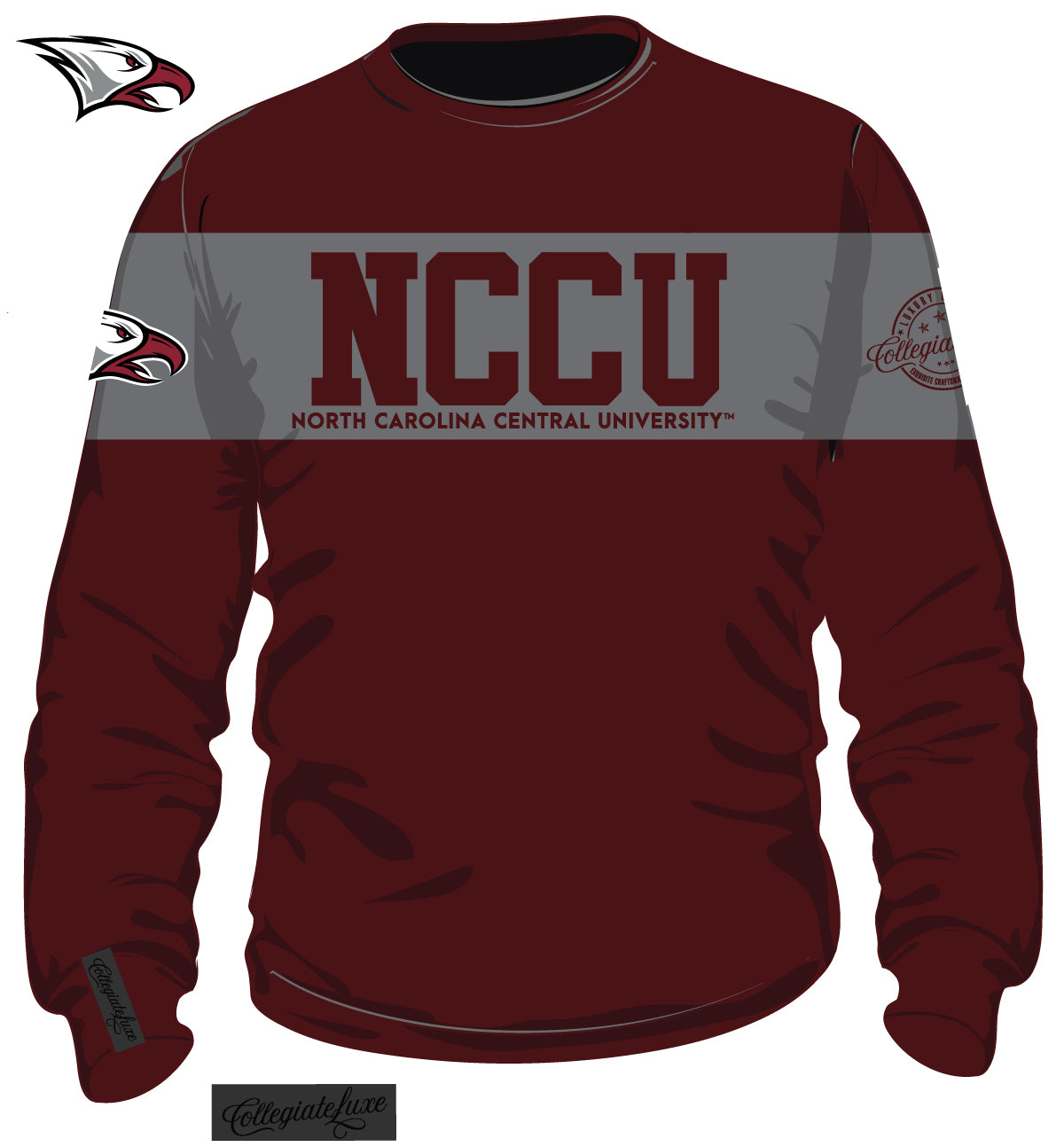 NCCU | 2 TONE (Chenille & Embroidery) Unisex Sweatshirt